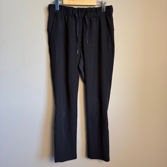 lululemon athletica Pants - Lululemon On The Fly Pant Woven Black Women's 6 Drawstring Athletic Activewear‎